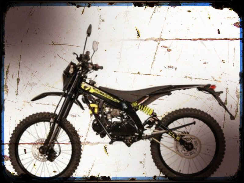 fxr A4 Photo Print Motorbike Vintage Aged