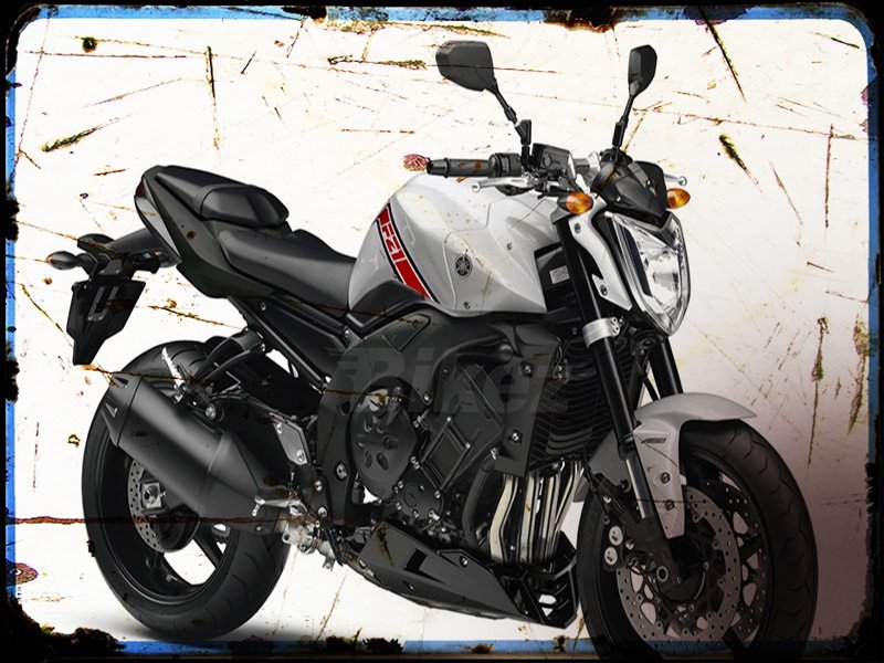 fz1 Yamaha A4 Photo Print Motorbike Vintage Aged