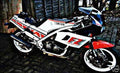 fz400 motorbike A4 Photo Print
