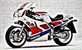 fzr1000 exup motorbike A4 Photo Print