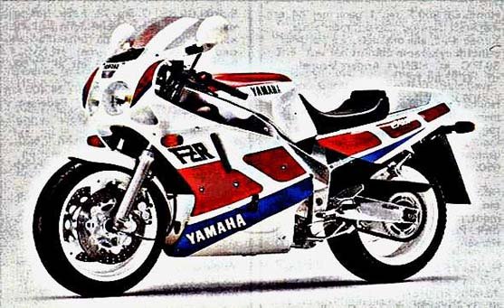 fzr1000 exup motorbike A4 Photo Print