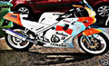 fzr250 motorbike A4 Photo Print