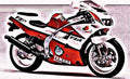fzr250r motorbike A4 Photo Print