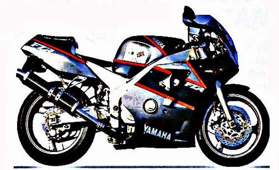 fzr400rr exup motorbike A4 Photo Print