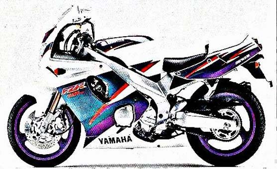 fzr600r motorbike A4 Photo Print