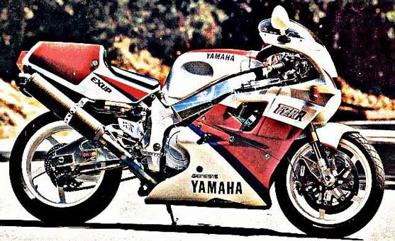 fzr750 large motorbike A4 Photo Print