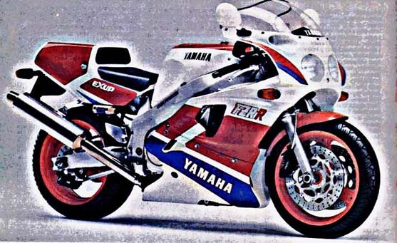 fzr750r owo1 motorbike A4 Photo Print