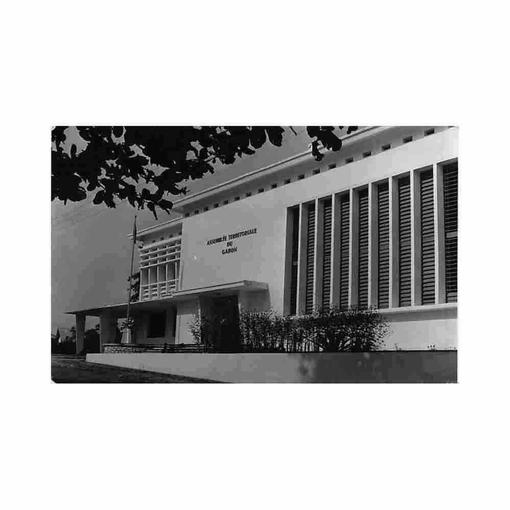 gabon libreville assemblee territoriale carte annee 1957 ed inconnu Vintage A4 Photo Print