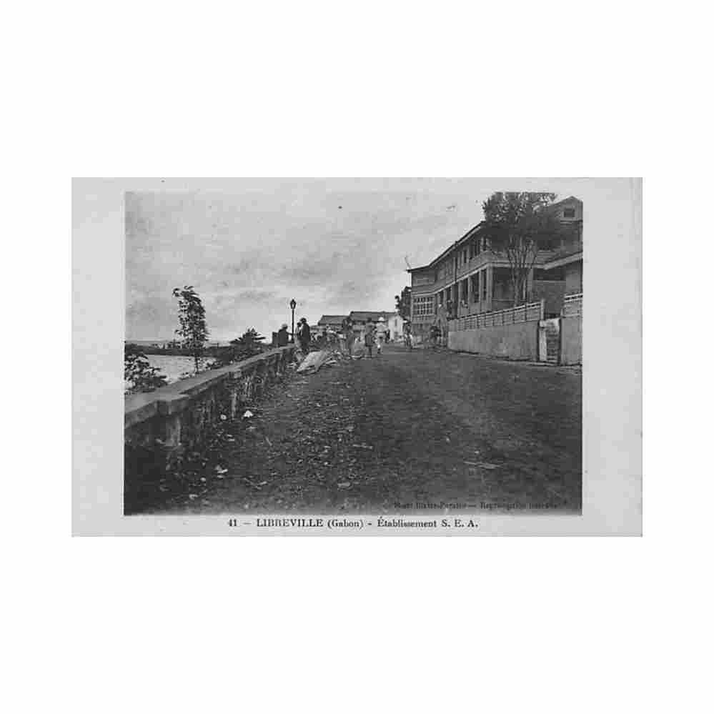 gabon libreville etablissement sea ed blaise paraiso 41 Vintage A4 Photo Print