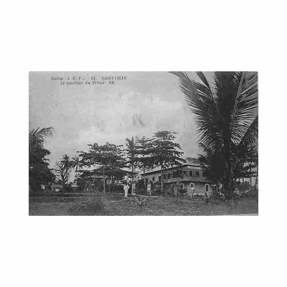 gabon libreville le quartier du tresor ed ocean 23 Vintage A4 Photo Print