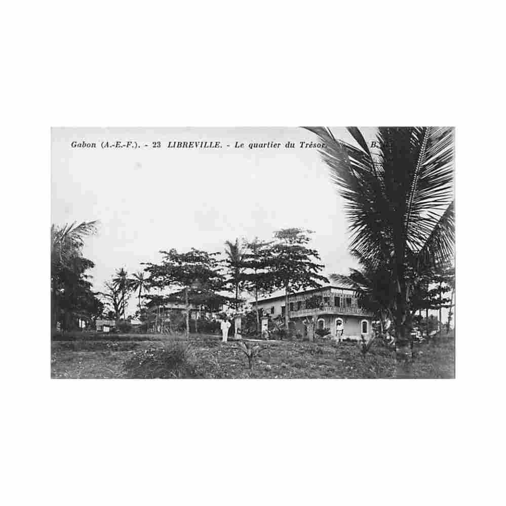 gabon libreville le quartier du tresor ed bloc freres 23 Vintage A4 Photo Print
