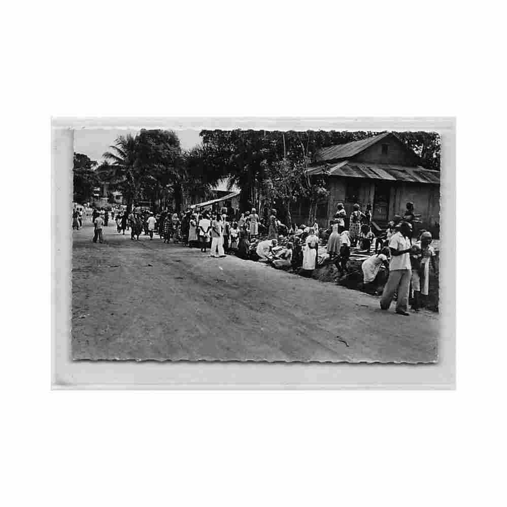 gabon libreville place de nombakele ed blaise paraiso 7 Vintage A4 Photo Print