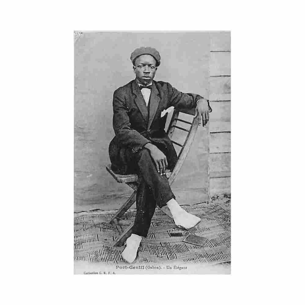 gabon port gentil an elegant cefa gabon port gentil un elegant ed cefa Vintage A4 Photo Print