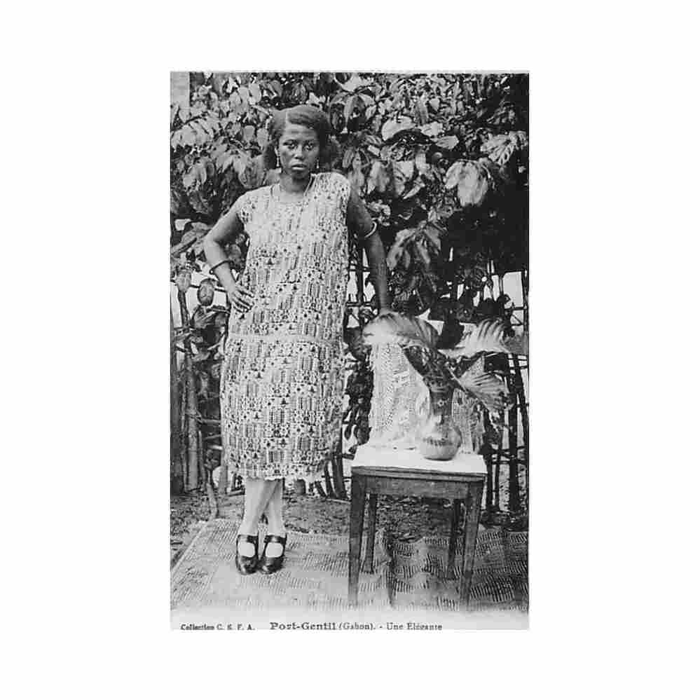 gabon port gentil an elegant cefa gabon port gentil une elegante ed cefa Vintage A4 Photo Print