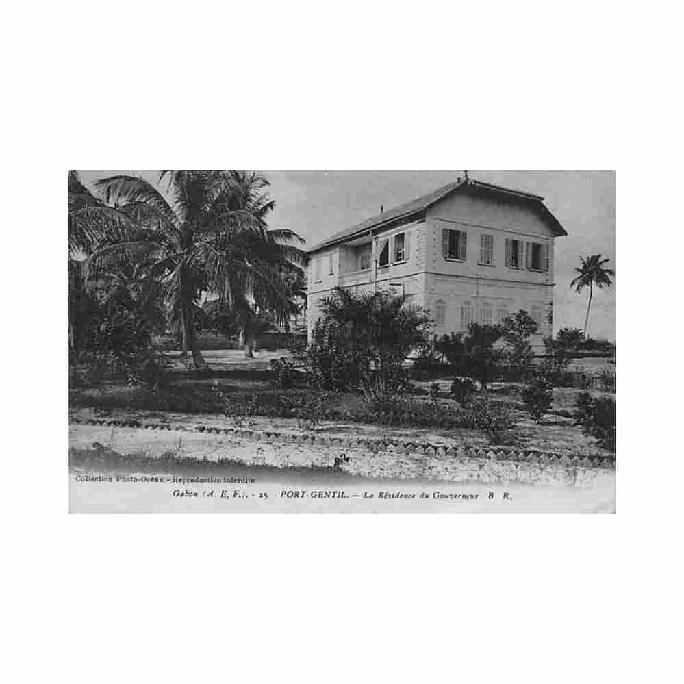 gabon port gentil la residence du gouverneur ed bloc freres 25 Vintage A4 Photo Print