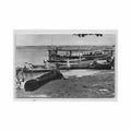 gabon port gentil pecheurs arrivant au marche ed r michele Vintage A4 Photo Print