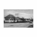 gabon port gentil quartier de la poste la route en ciment ed bloc 4 Vintage A4 Photo Print