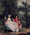 gai Conversation in a Park Art A4 Photo Print