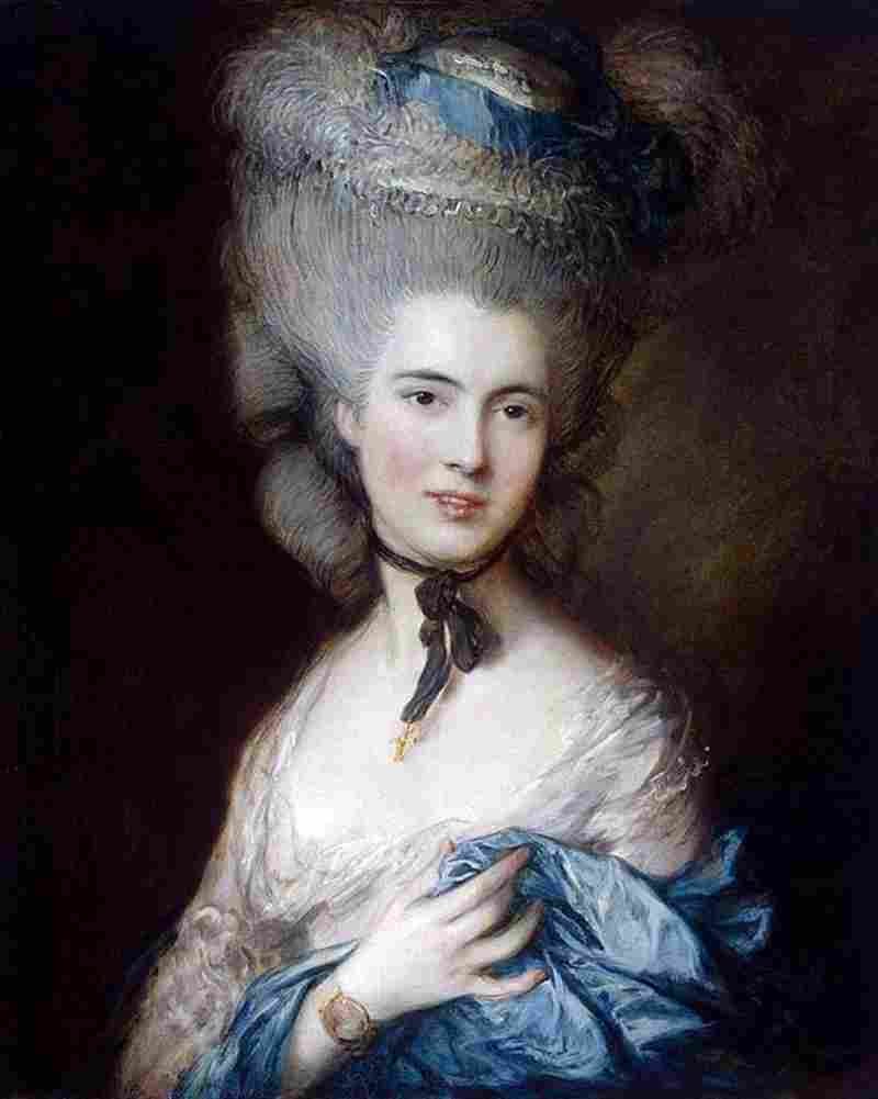 gai Lady in Blue Art A4 Photo Print