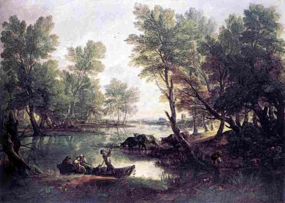 gai River Landscape Art A4 Photo Print