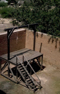 gallows structure brick Vintage A4 Photo Print