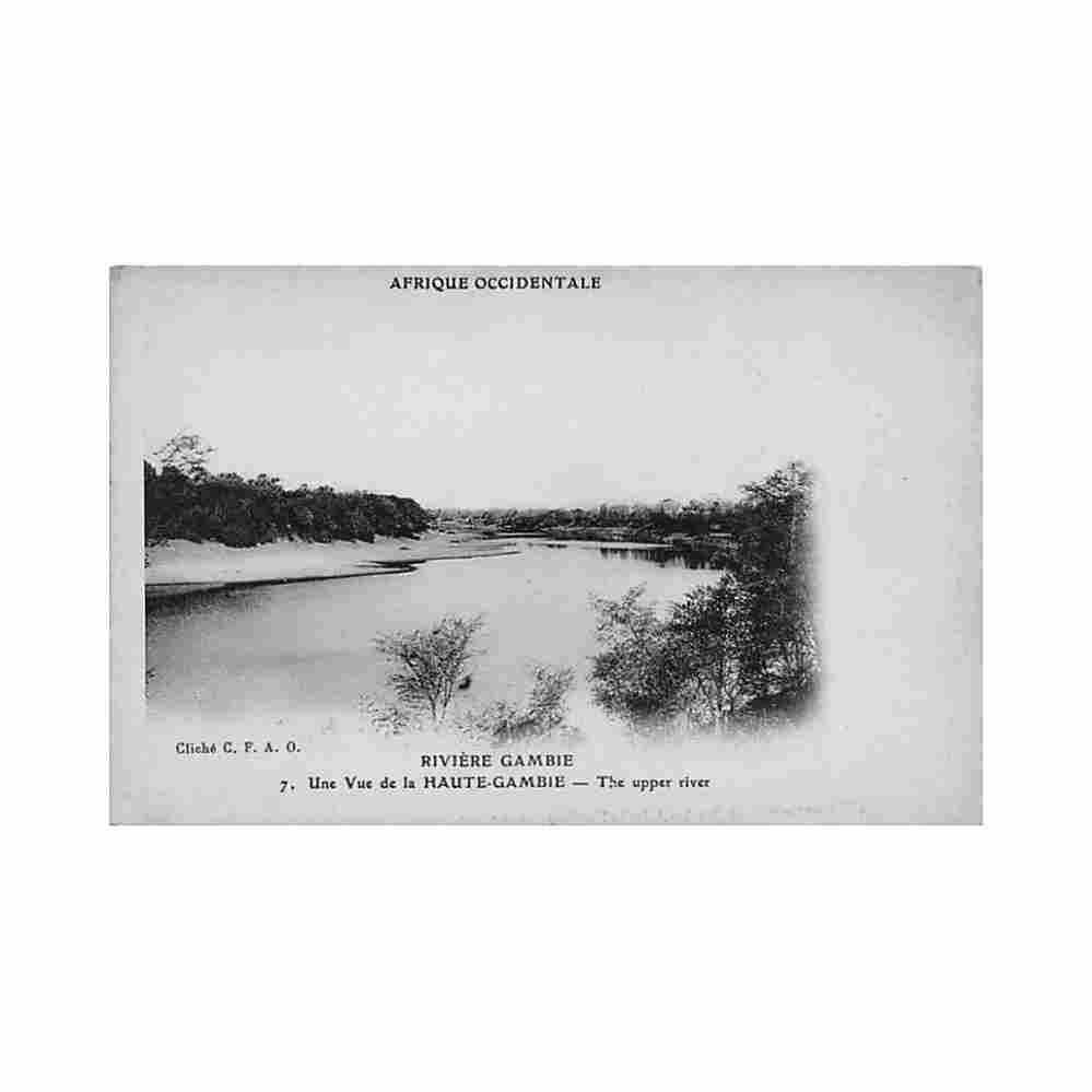 gambia the upper gambia river cfao 7 Vintage A4 Photo Print