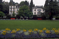 garden flowers building 1980s 1990s A4 Photo Print