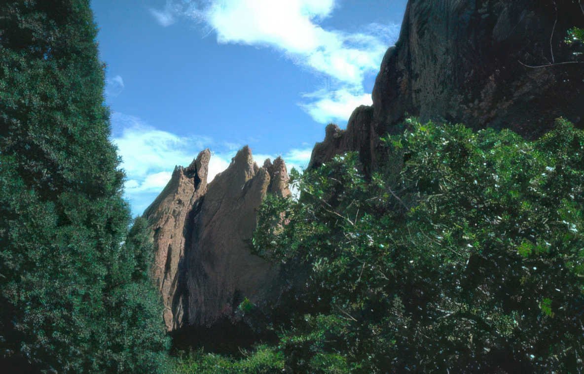 garden gods needle Vintage A4 Photo Print