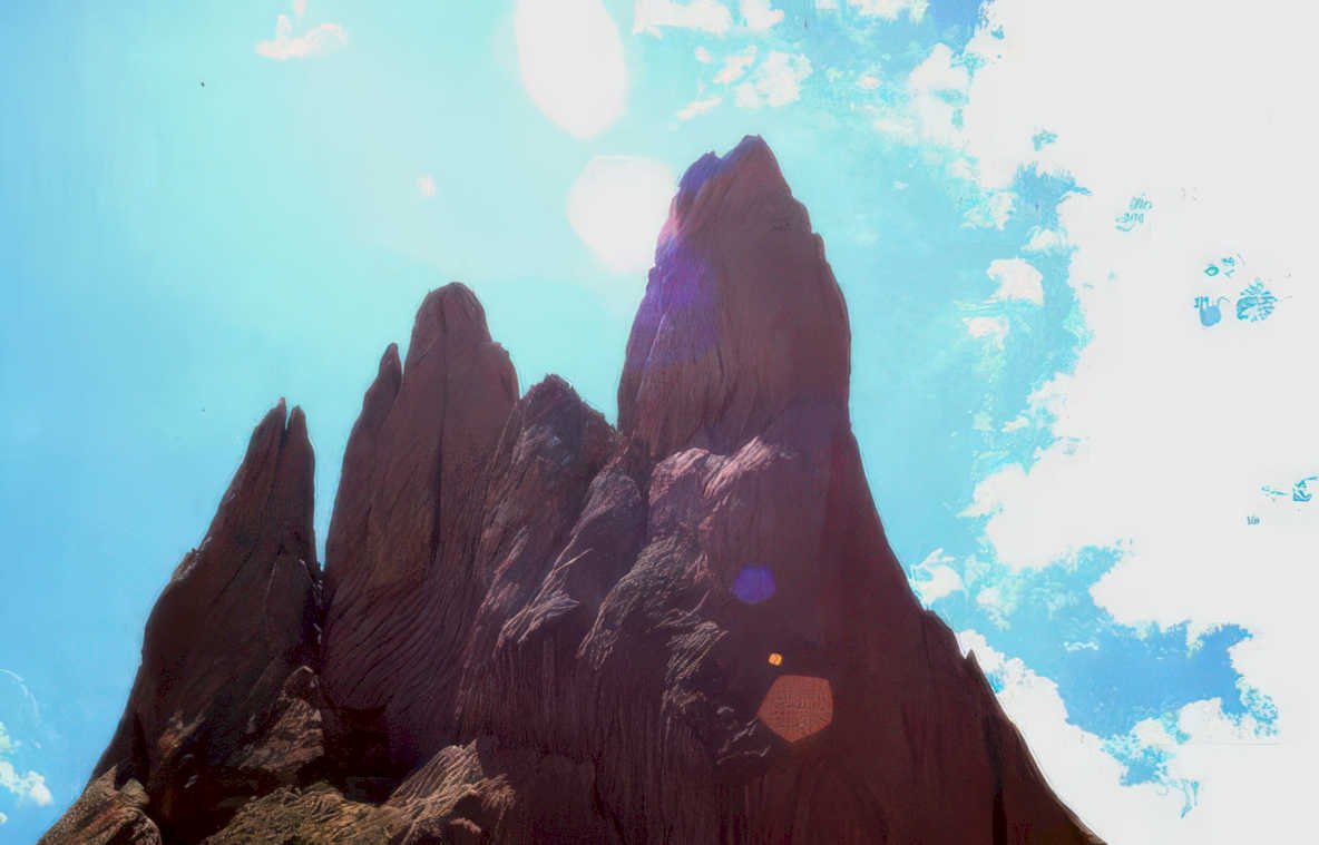 garden gods rocks 15 Vintage A4 Photo Print