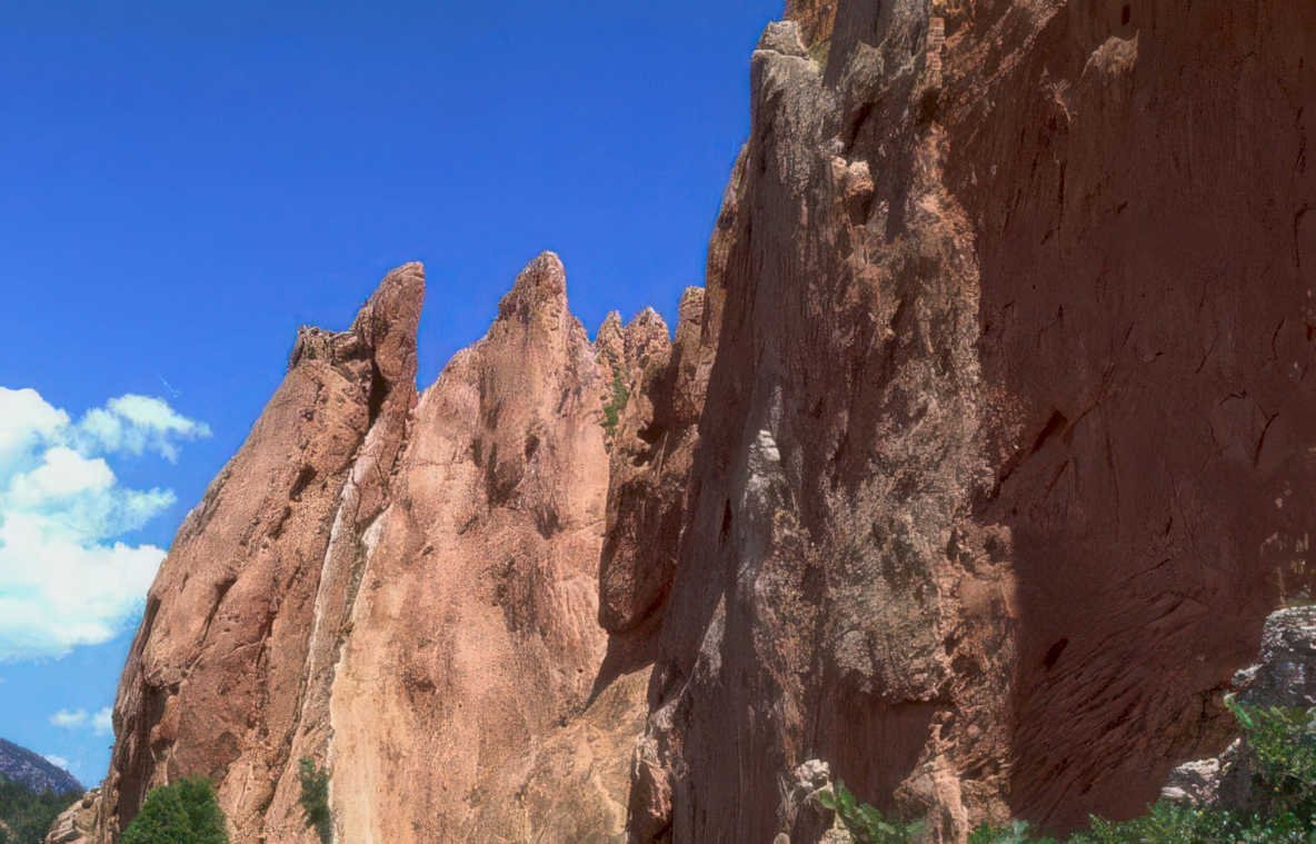 garden gods rocks 16 Vintage A4 Photo Print