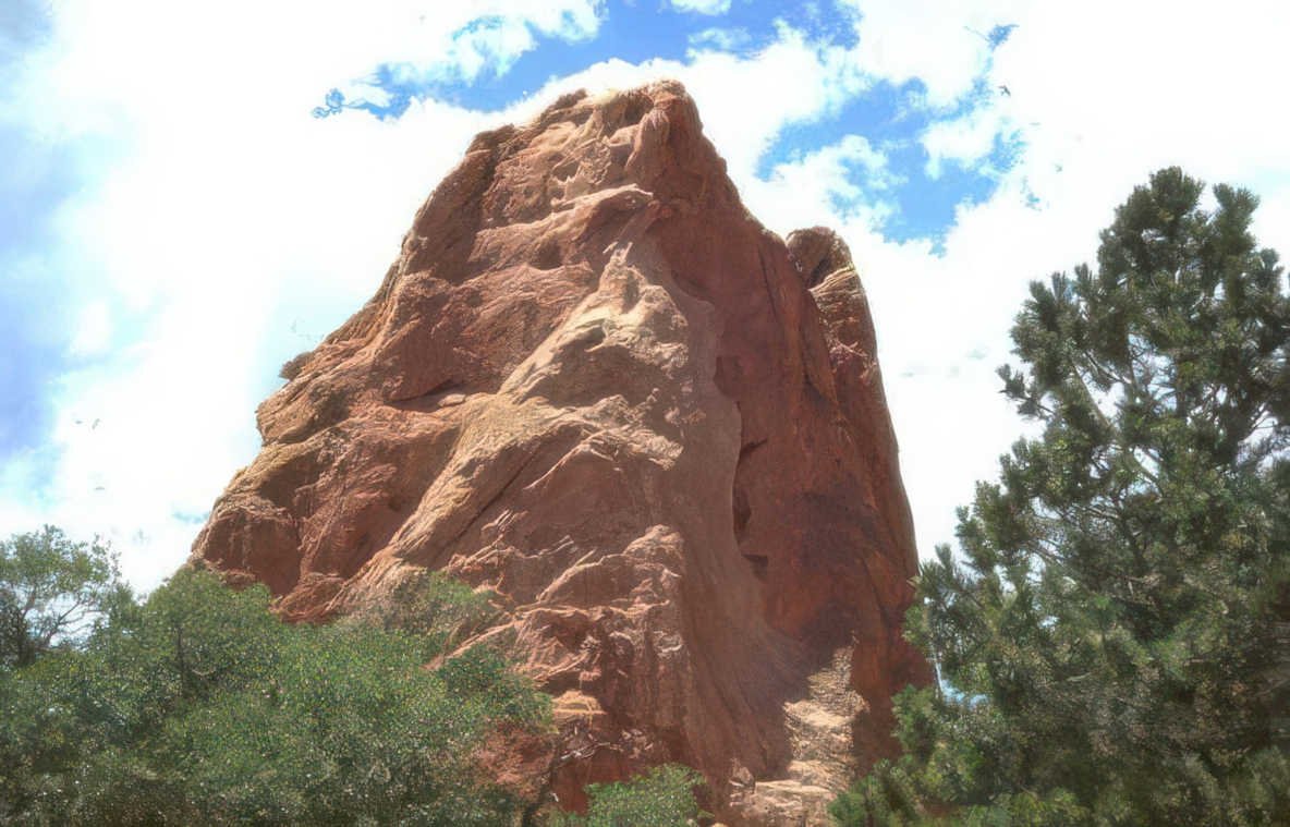 garden gods rocks 9 Vintage A4 Photo Print