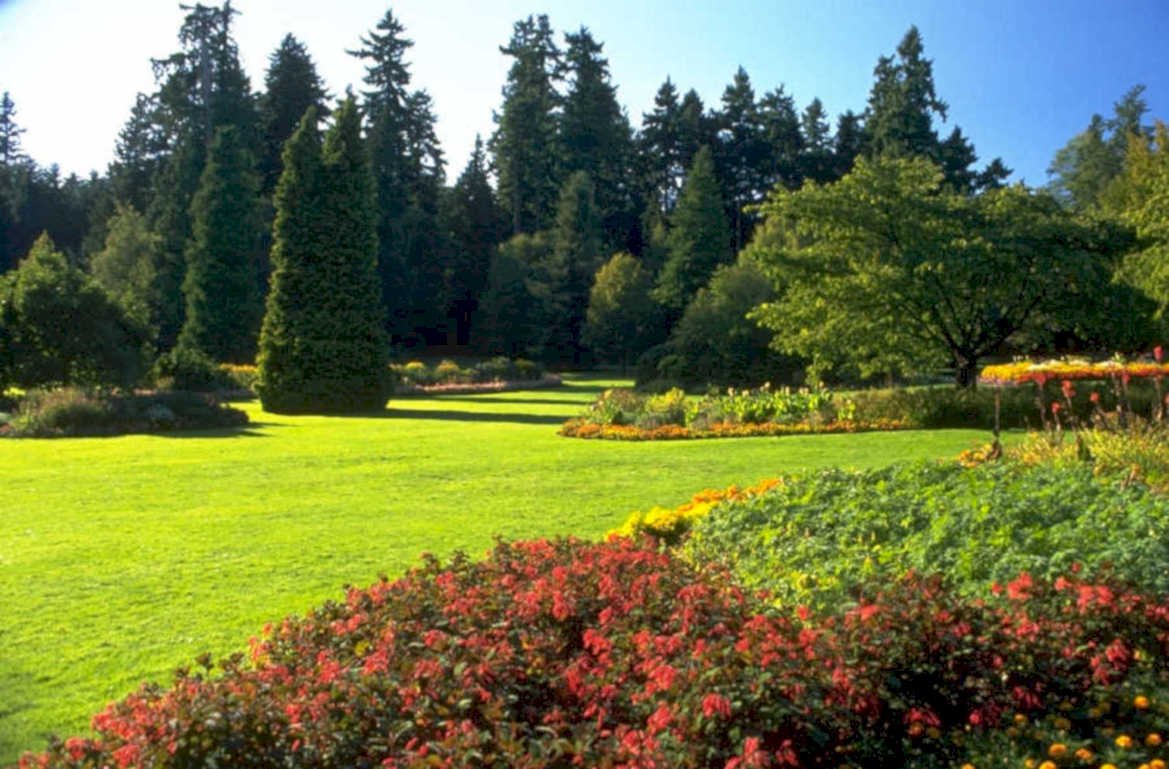 garden pacific northwest 1980s 1990s A4 Photo Print
