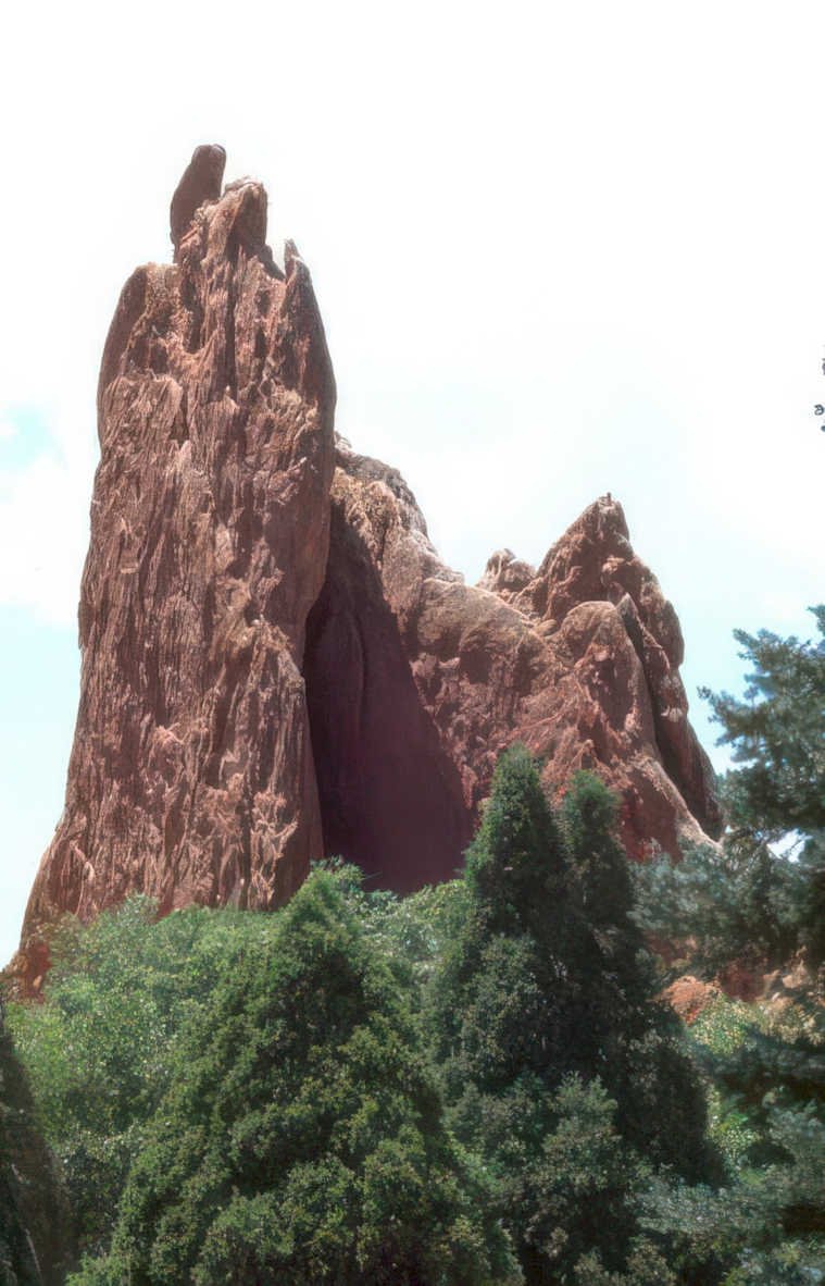 garden pyramid redrock Vintage A4 Photo Print