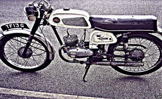 garelli kl100 motorbike A4 Photo Print