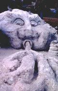 gargoyle statue park Vintage A4 Photo Print