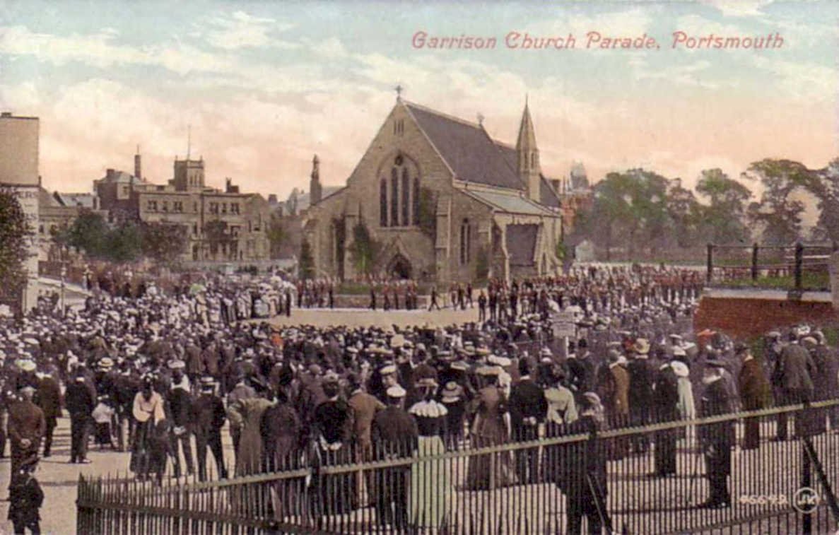 garrison church paradeVintage 1880s 1900s A4 Photo Print