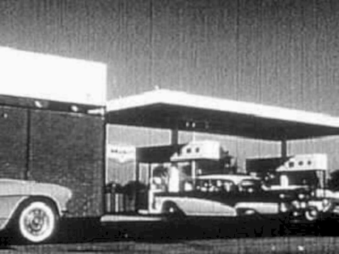 gas station texaco1980s 1990s A4 Photo Print