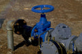 gate valves blue 1980s 1990s A4 Photo Print