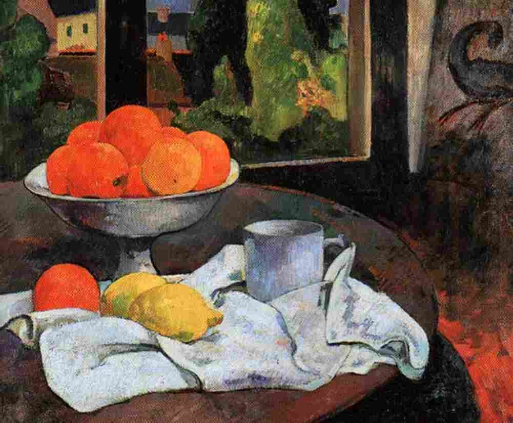 gaug Still Life with Fruit and Lemons Art A4 Photo Print