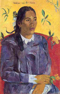 gaug Woman with a Flower main Art A4 Photo Print