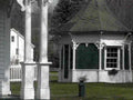 gazebo columns greenroof1980s 1990s A4 Photo Print