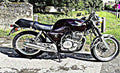 gb400 motorbike A4 Photo Print
