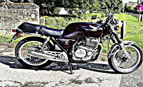 gb400 motorbike A4 Photo Print