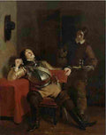 geddes A Man Smoking Art A4 Photo Print