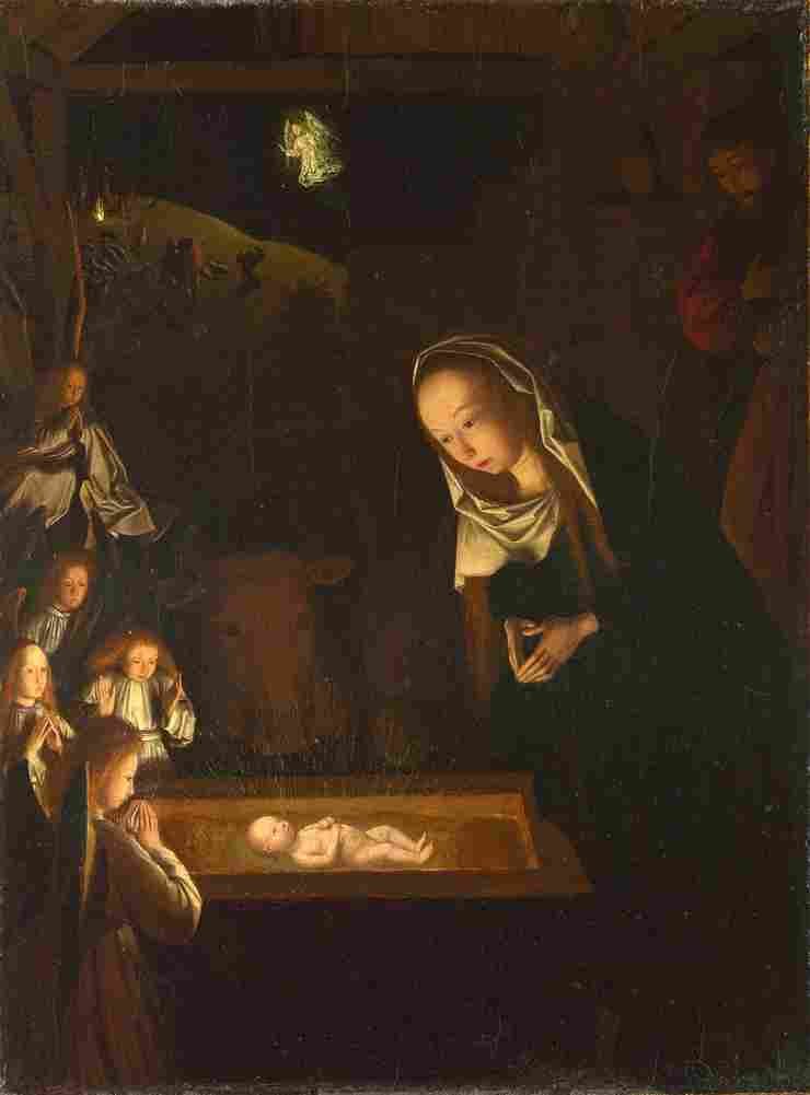 geertgen tot sint jans nativity at night Art A4 Photo Print