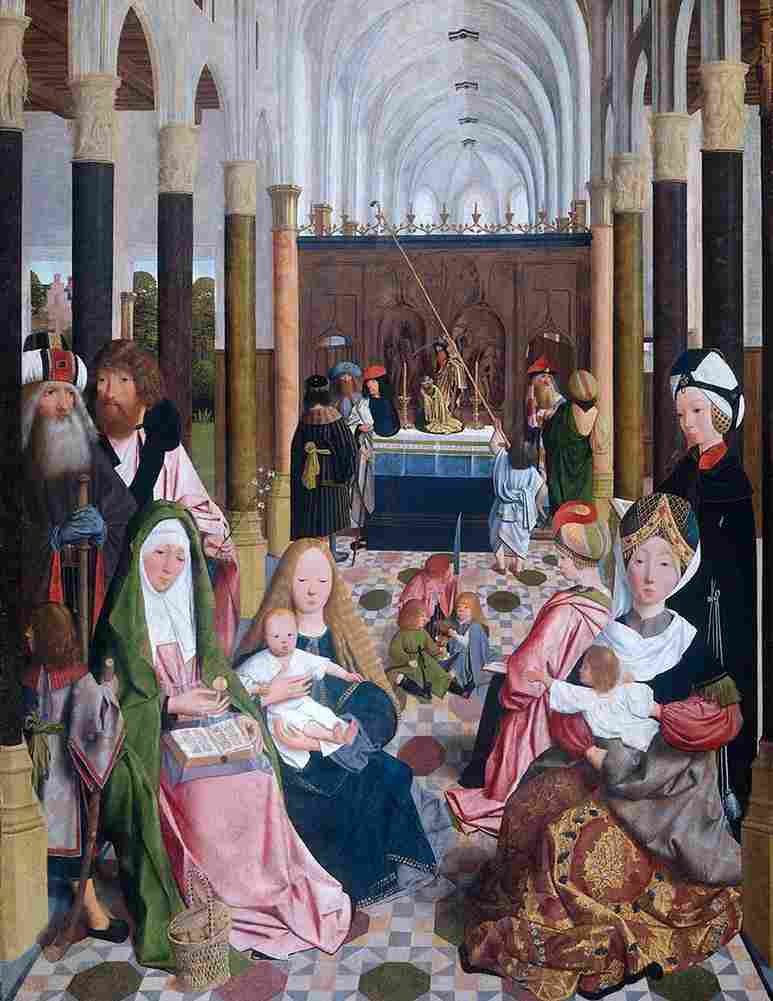 geertgen tot sint jans the holy kinship Art A4 Photo Print