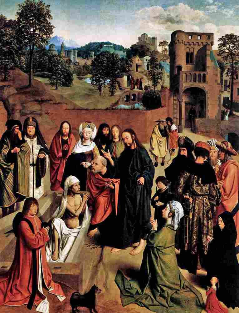 geertgen tot sint jans the raising of lazarus Art A4 Photo Print