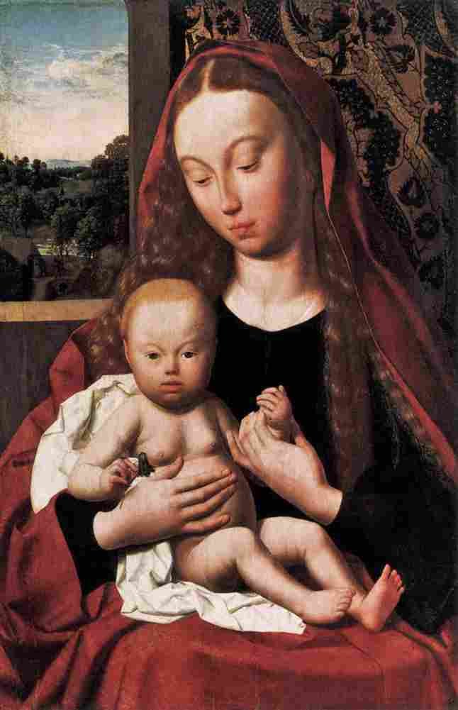 geertgen tot sint jans virgin and child Art A4 Photo Print