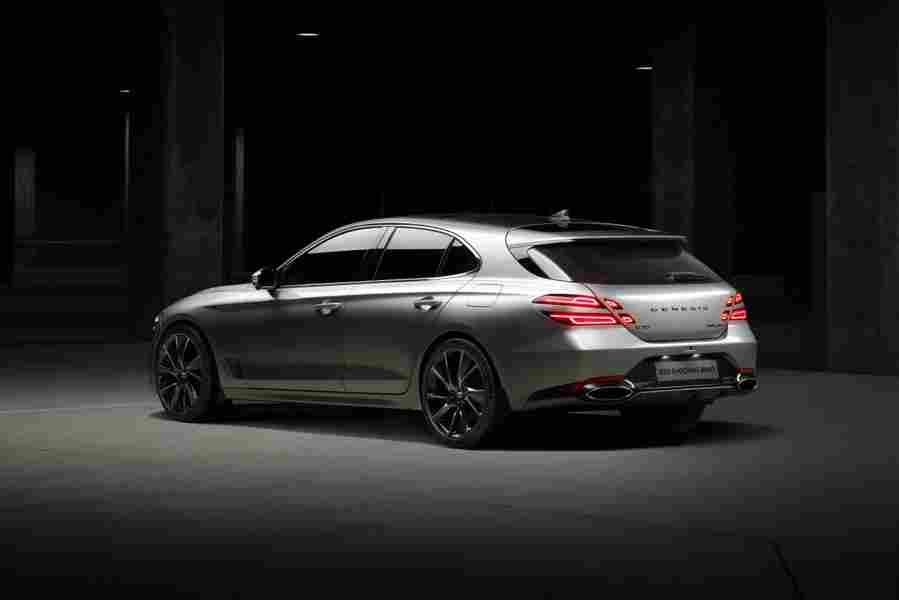 genesis g70 shooting brake 2021 7110 3 Car A4 Photo Print