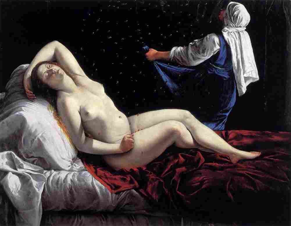 gentileschi Danae Art A4 Photo Print